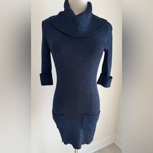 Philosophy - Elegant Navy Blue Women's Bodycon dress/tunic, size medium